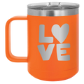 Love 15 oz Mug | Orange